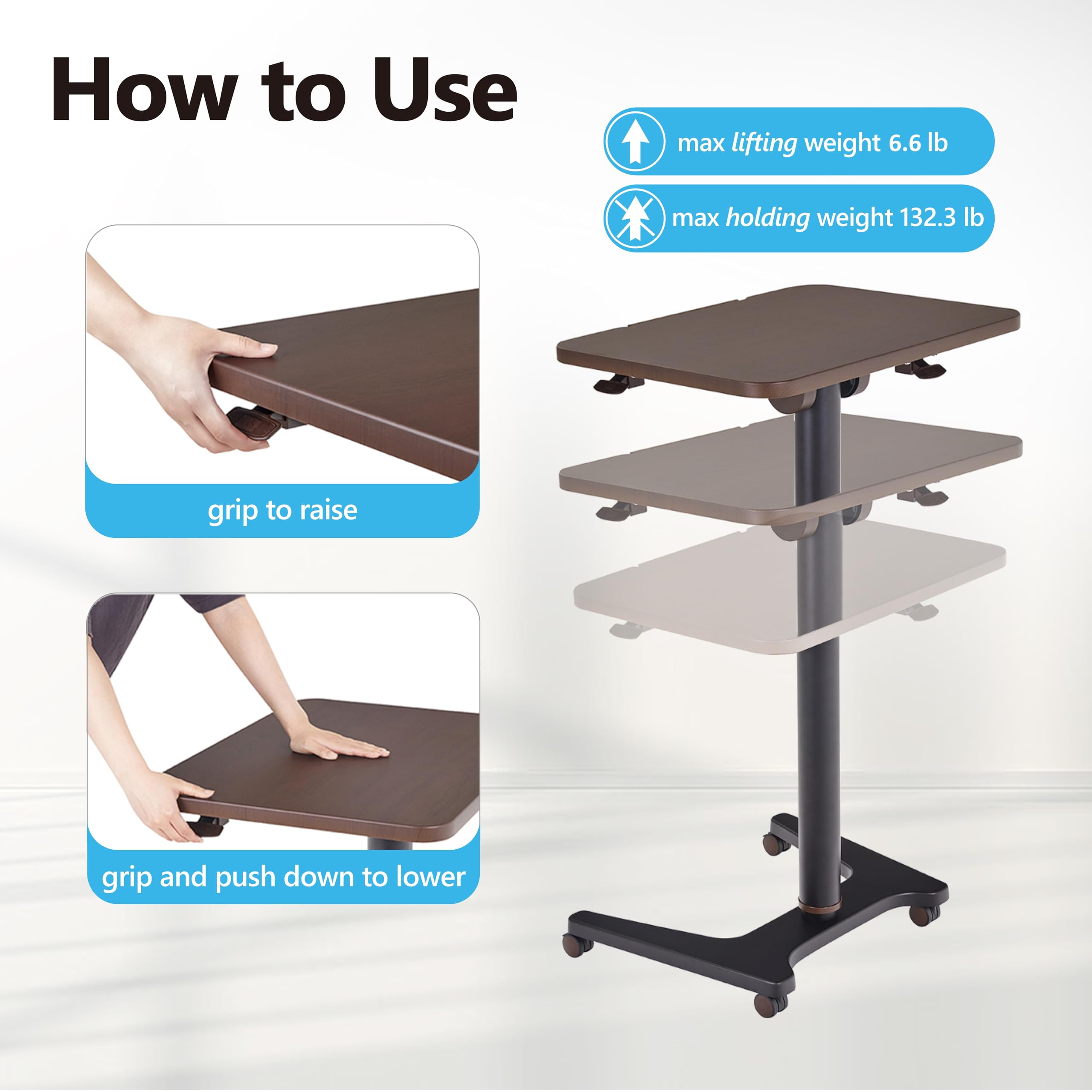 Adjustable Height Electric Standing Desk - 30.3