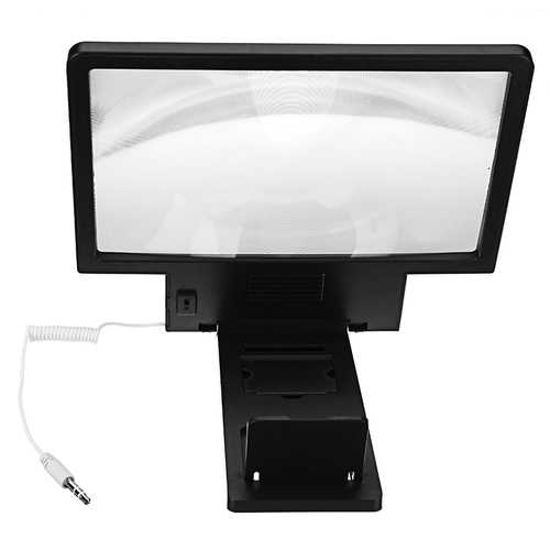 Bakeey 3D Eye Protection HD Screen Magnifier with HIFI Sound - Phone Screen Enlarger Holder for Watching Movies & Reading - Perfect for Bed, Sofa & Travel Use