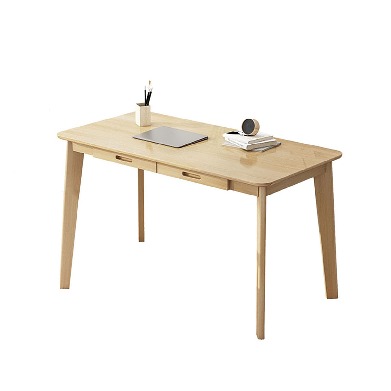 Home Office Computer Desk with Hutch & Drawers, Wooden PC Laptop Workstation for Students, Study & Writing, Perfect for Small Spaces & Bedrooms