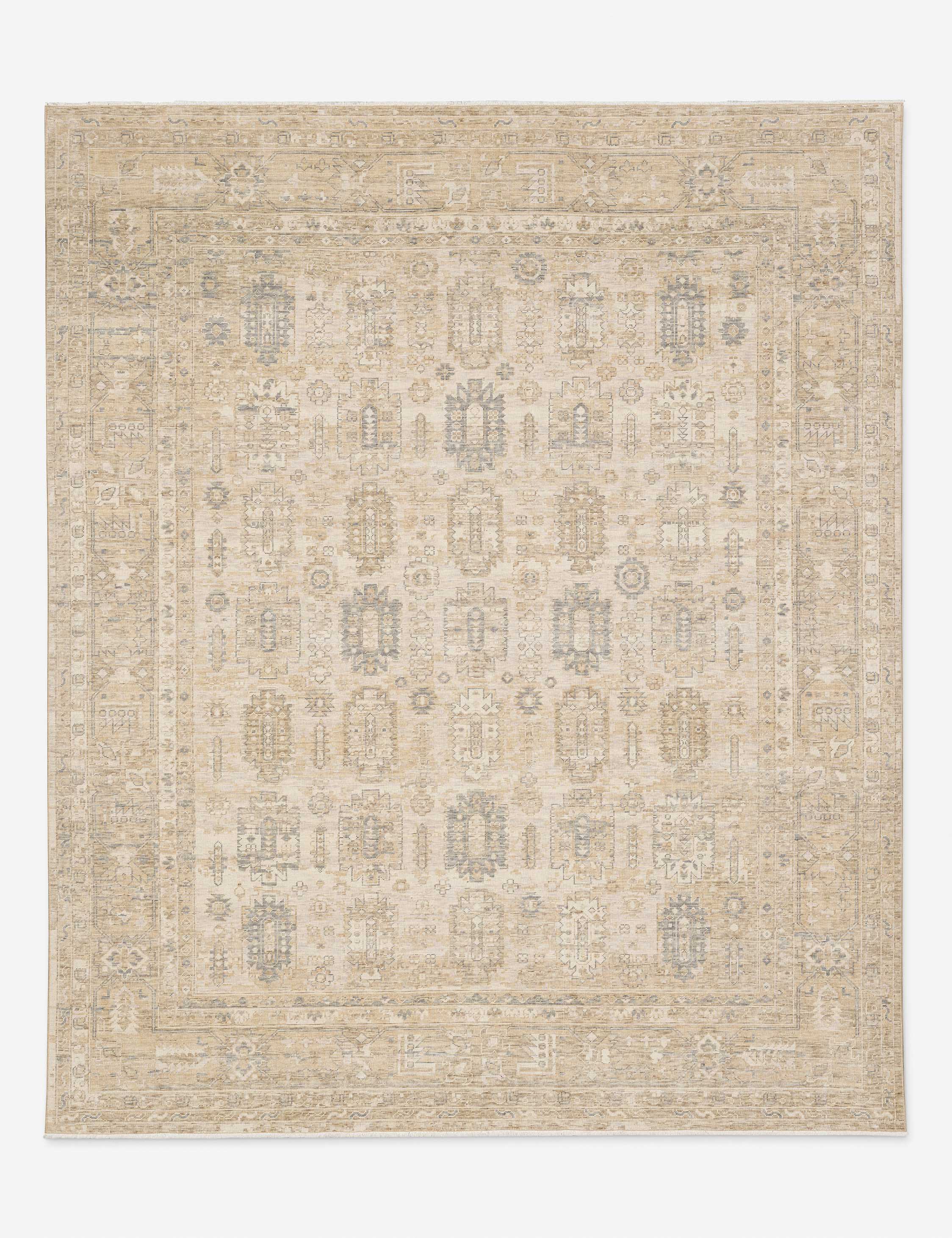 Handmade Wool Area Rug - Premium Hand-Knotted Design for Living Room, Bedroom & Dining Room - Soft & Durable Home Decor