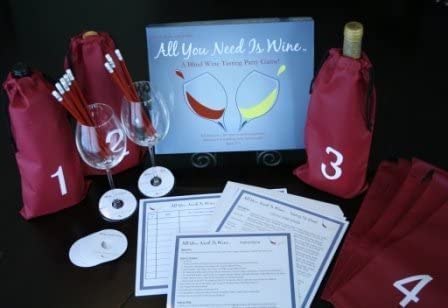 Blind Wine Tasting Party Game Kit - Fun Adult Drinking Game for Wine Lovers | Perfect for Bachelorette Parties, Girls Night & Wine Tasting Events