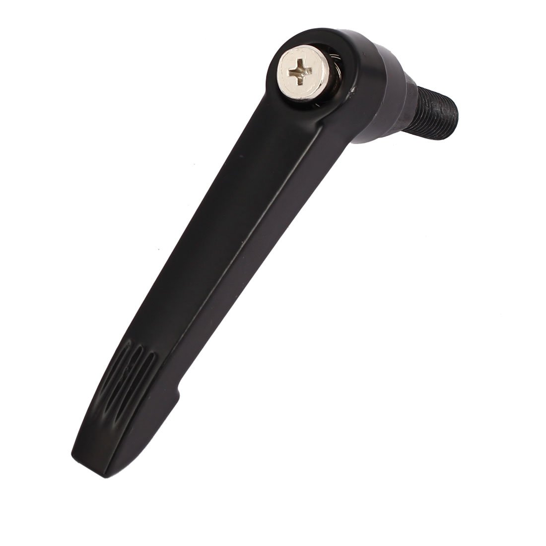 Black M10x80mmx25mm Adjustable Metal Lathe Lever Handle with Male Thread - Durable Machinery Knob for Lathes, Mills & Industrial Equipment