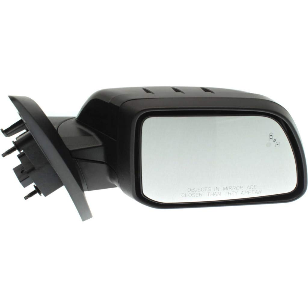 2011-2015 Lincoln MKX Passenger Side Power Door Mirror - Manual Folding, Heated, Blind Spot Detection, Memory, Signal & Puddle Light, Paintable (Replaces FO1321503, CT4Z17682EAPTM) - Perfect for Winter Driving and Enhanced Safety