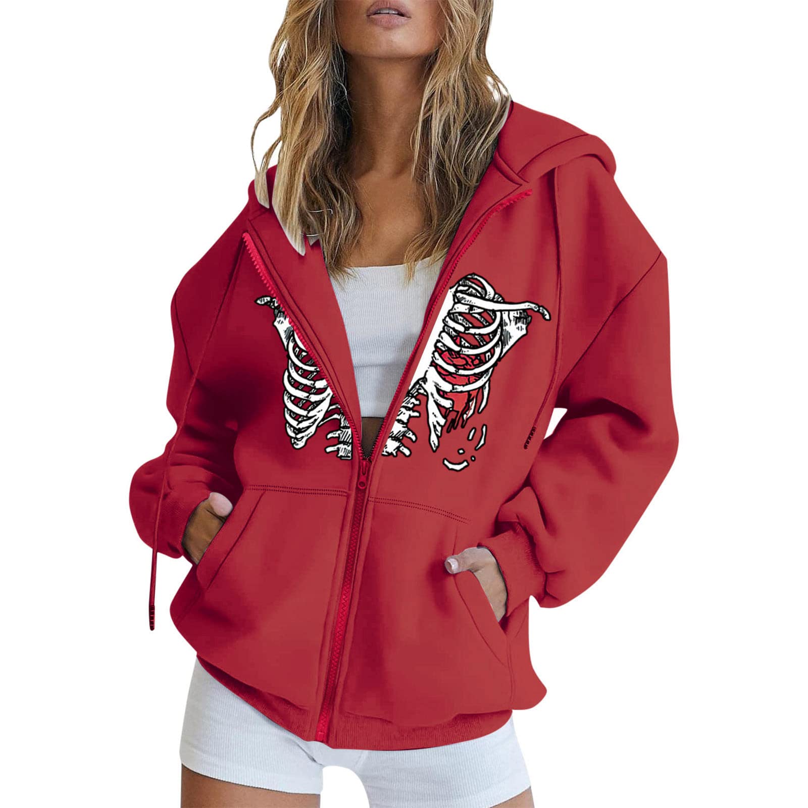Stylish Women's Zip-Up Crop Top Hoodie - Long Sleeve Cotton Pullover Sweatshirt for Casual Wear & Street Fashion | Perfect for Gym, Running, and Everyday Outfits