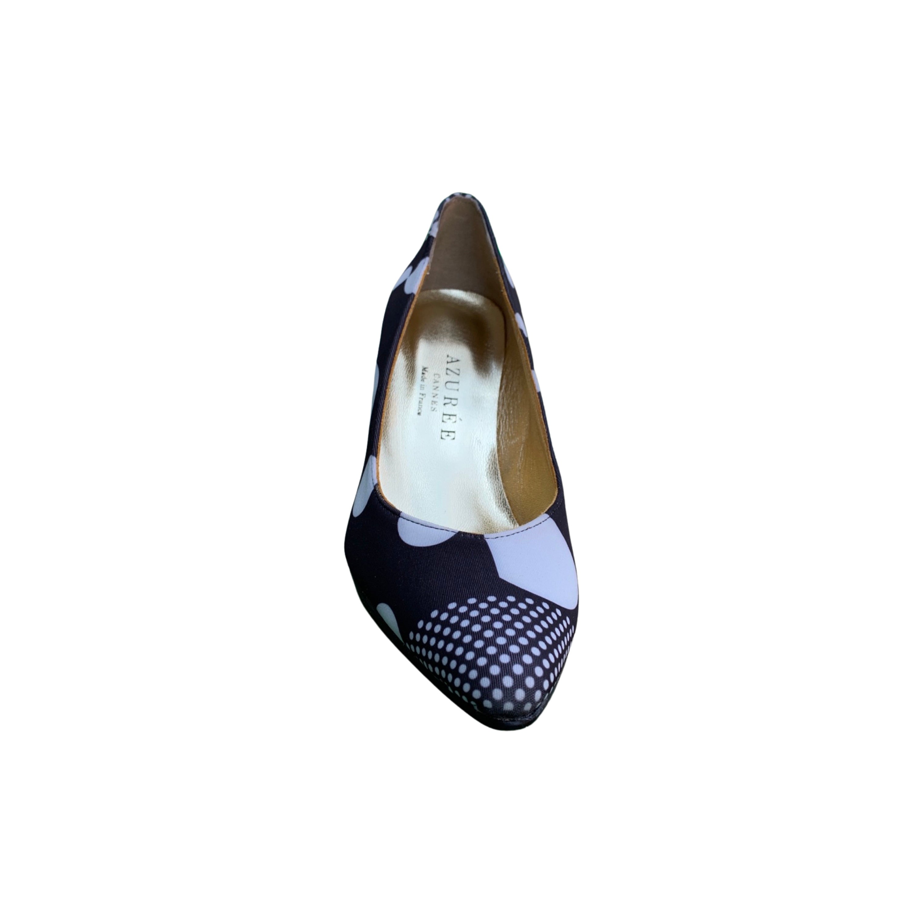 Roron Women's Black and White Polka Dot Dress Heels - Stylish High Heels for Parties, Weddings & Evening Events