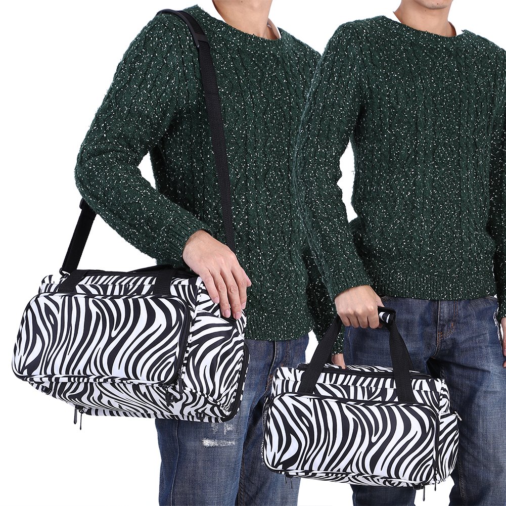 Yuyte Zebra Stripe Hairdressing Bag - Portable Hairstyling Case for Scissors, Combs & Tools | Perfect for Salon Professionals & Mobile Stylists