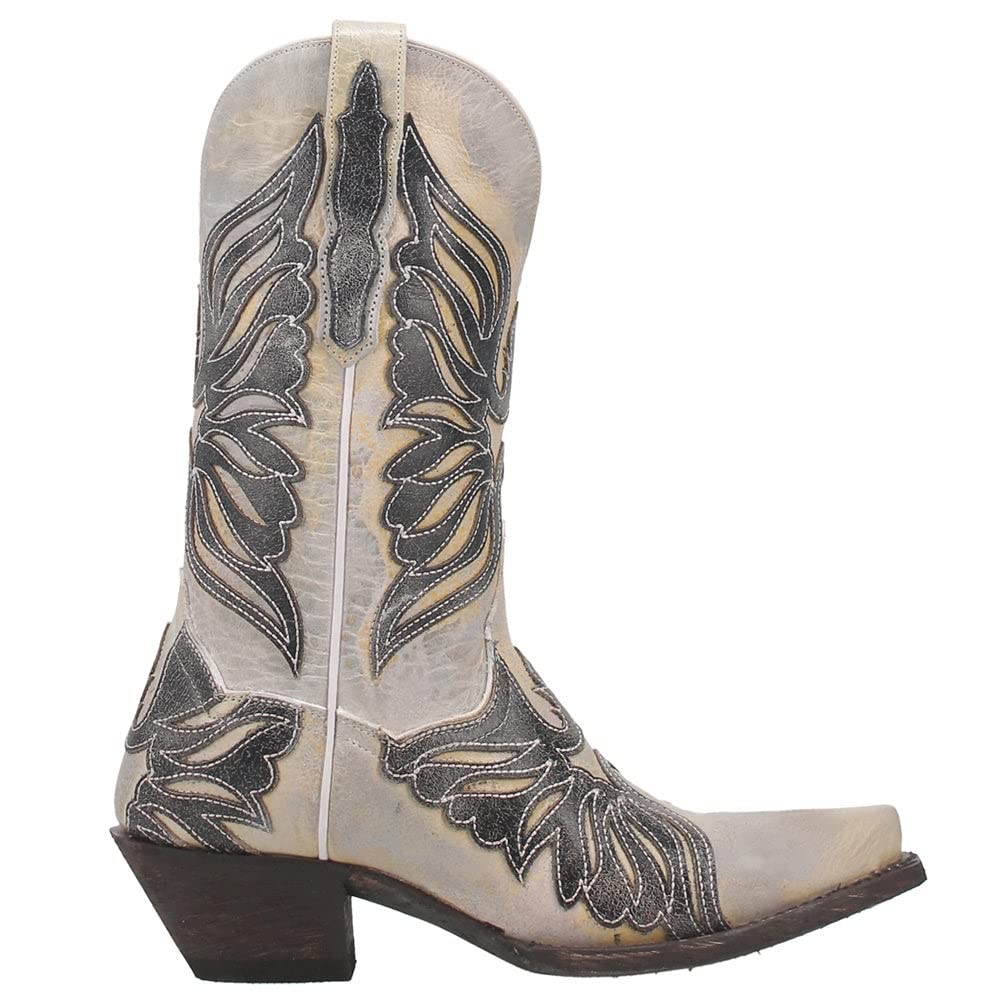 Dan Post Women's DP4359 Indulgence Brown Leather Snip Toe Western Boots - Perfect for Country Dancing, Rodeos & Casual Western Fashion