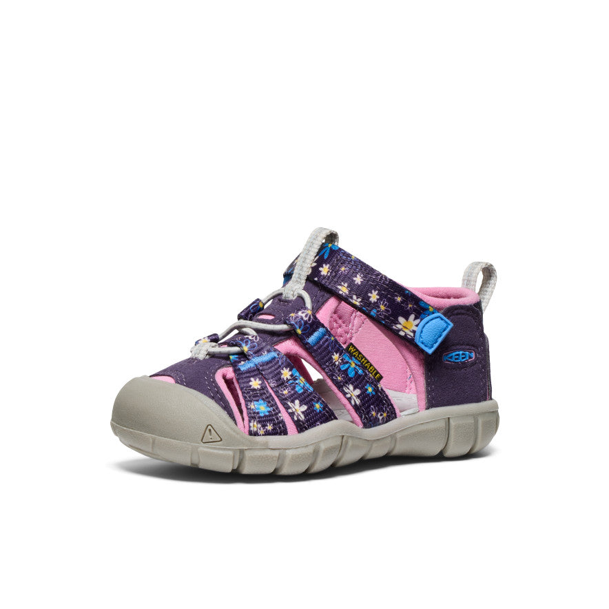 Toddlers' Seacamp II CNX Water Shoes - Non-Slip Beach & Pool Sandals for Kids | Daisies/Marina Print | Perfect for Swimming, Beach Play & Outdoor Activities