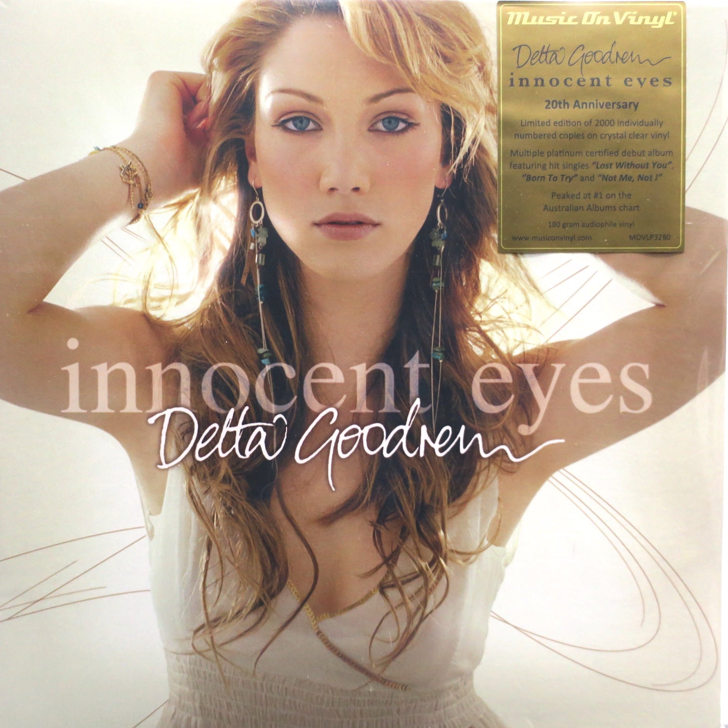 DELTA GOODREM 'Innocent Eyes' 180g Clear Vinyl 2LP Record - Limited Edition Collectible for Music Lovers & Audiophiles - Perfect for Home Listening, Gifts & Vinyl Collections