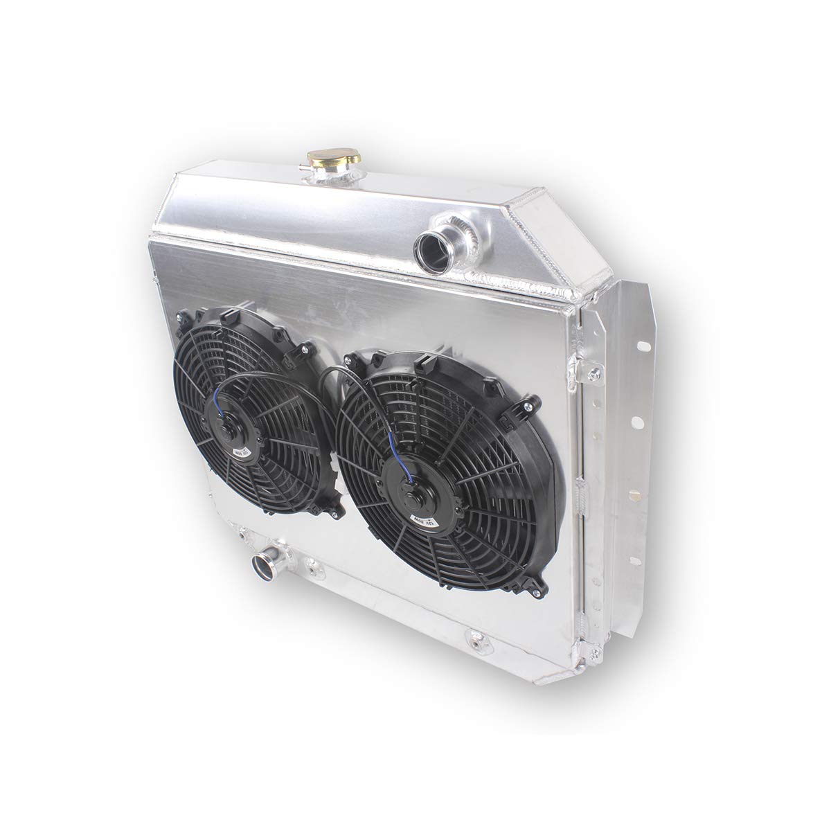High-Performance 62mm 4-Row Aluminum Radiator with Dual 12
