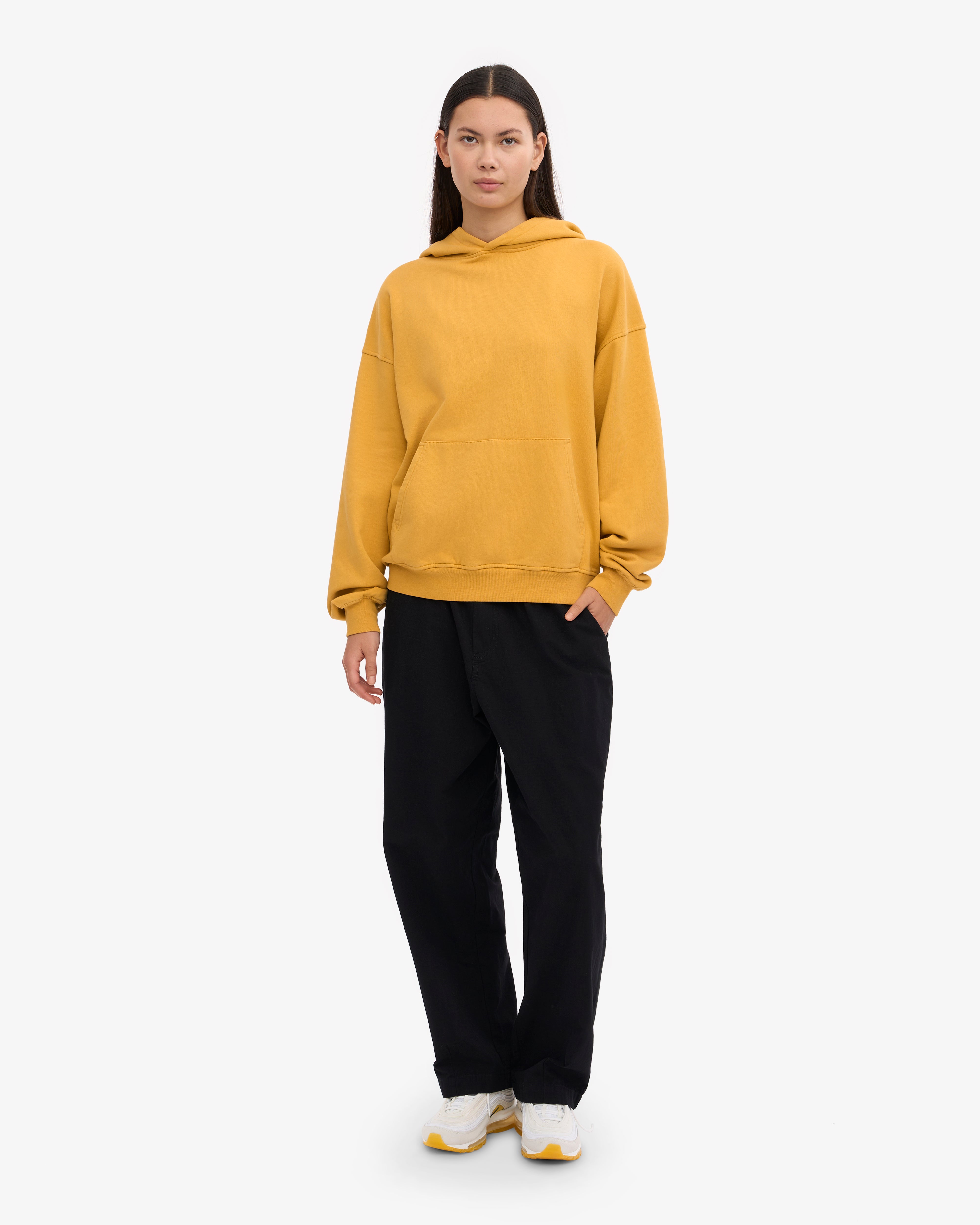 Organic Oversized Hoodie - Soft & Cozy Burned Yellow Pullover for Men & Women | Perfect for Casual Wear, Loungewear & Outdoor Activities