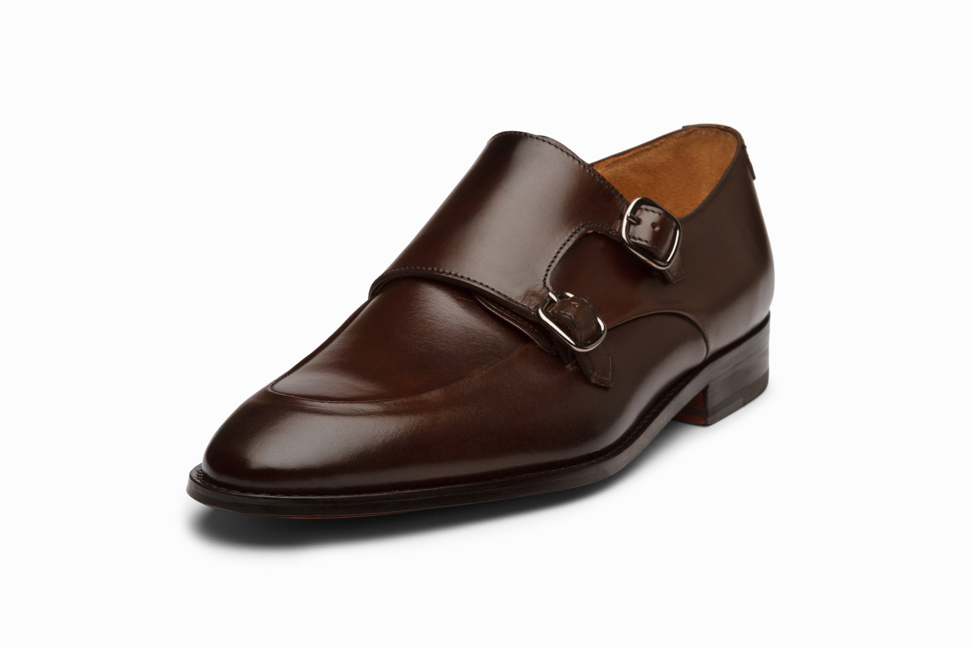 Premium Diplomat Double Monkstrap Dress Shoes for Men - Dark Brown Leather Formal Business & Wedding Shoes - Perfect for Office, Events & Special Occasions