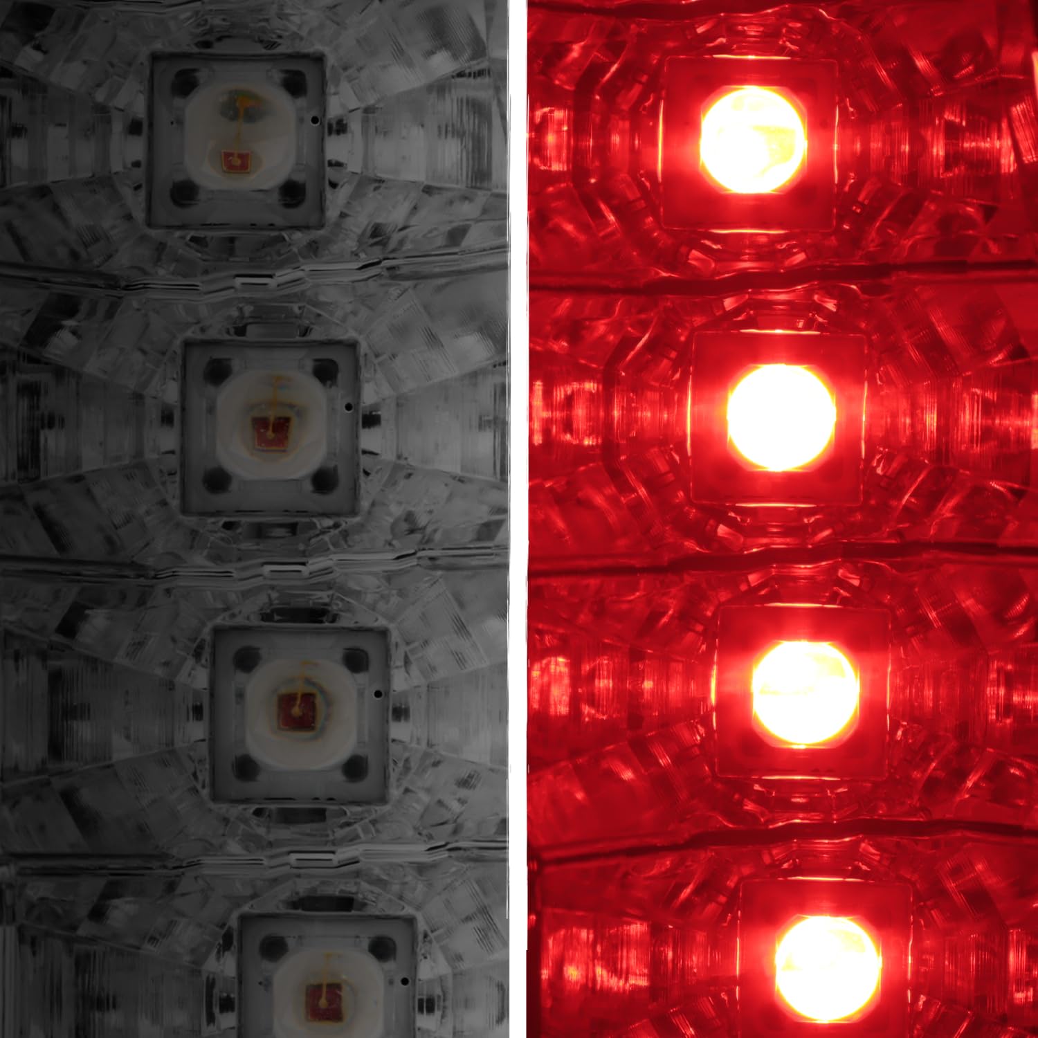 AKKON Red Smoke V2 LED Tail Lights Brake Lamps Pair for 2003-2006 & 2005-2007 Silverado Hybrid Pickup Truck - Enhanced Visibility & Style for Night Driving & Custom Builds
