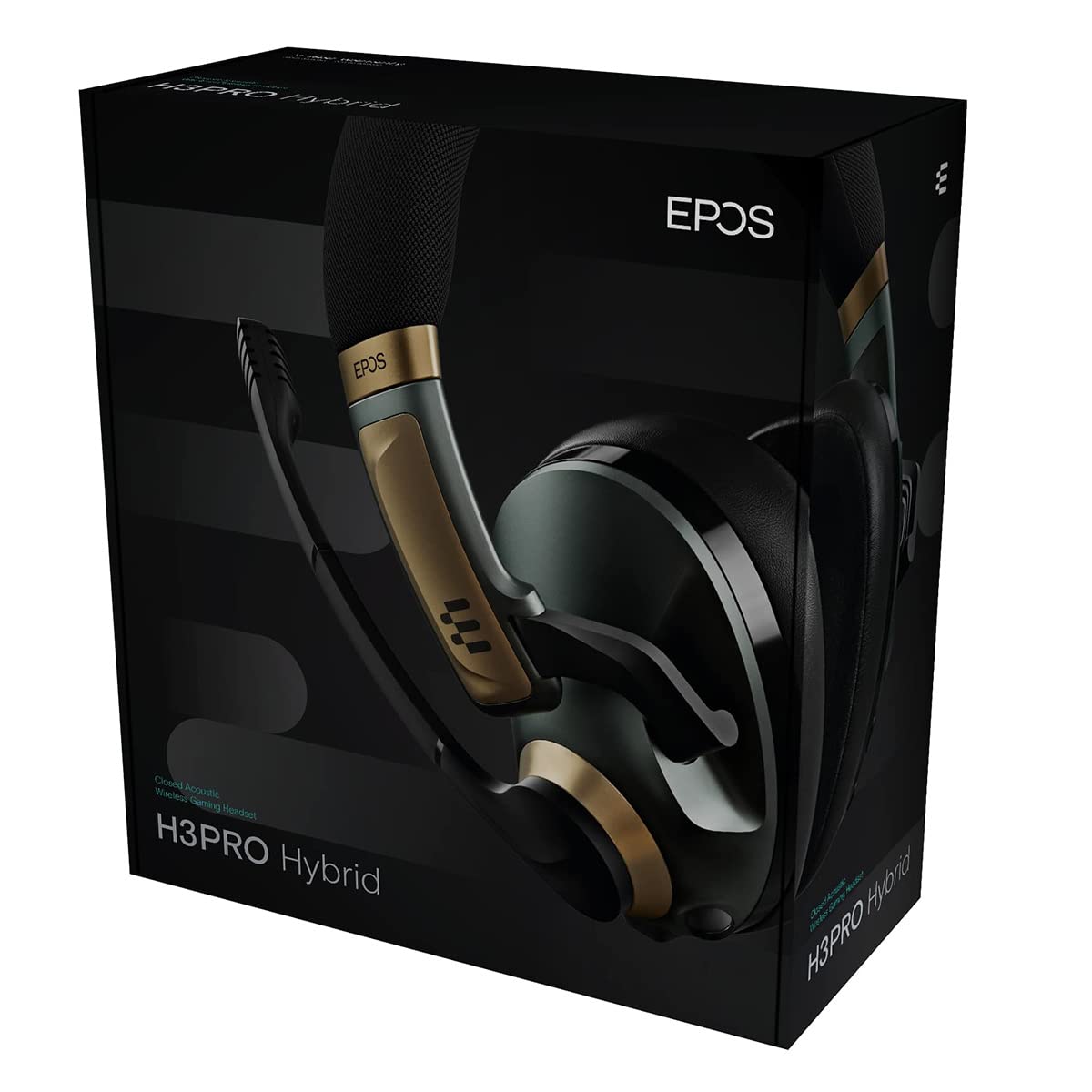EPOS H3Pro Hybrid Gaming Headset with Microphone - Wireless Bluetooth Headphones for PC, PS5, Xbox - Noise Cancelling, Adjustable, Surround Sound - Perfect for Gaming, Streaming & Online Meetings (Racing Green)