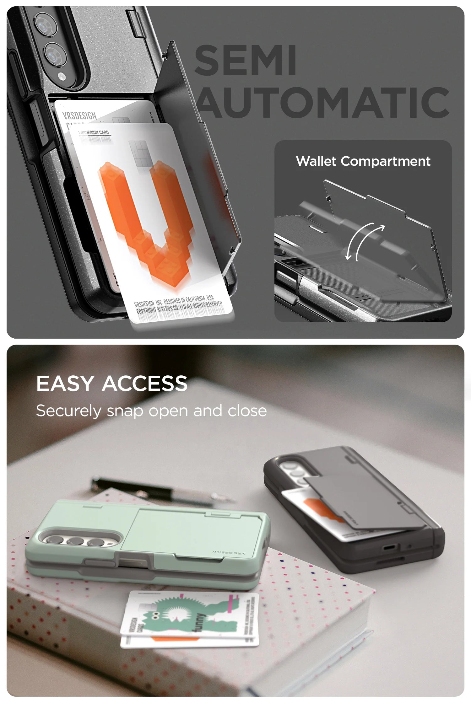 Samsung Galaxy Z Fold 4 Case - Terra Guard Modern Go S Series Protective Cover | Slim Fit, Shockproof & Scratch Resistant | Perfect for Work, Travel & Daily Use