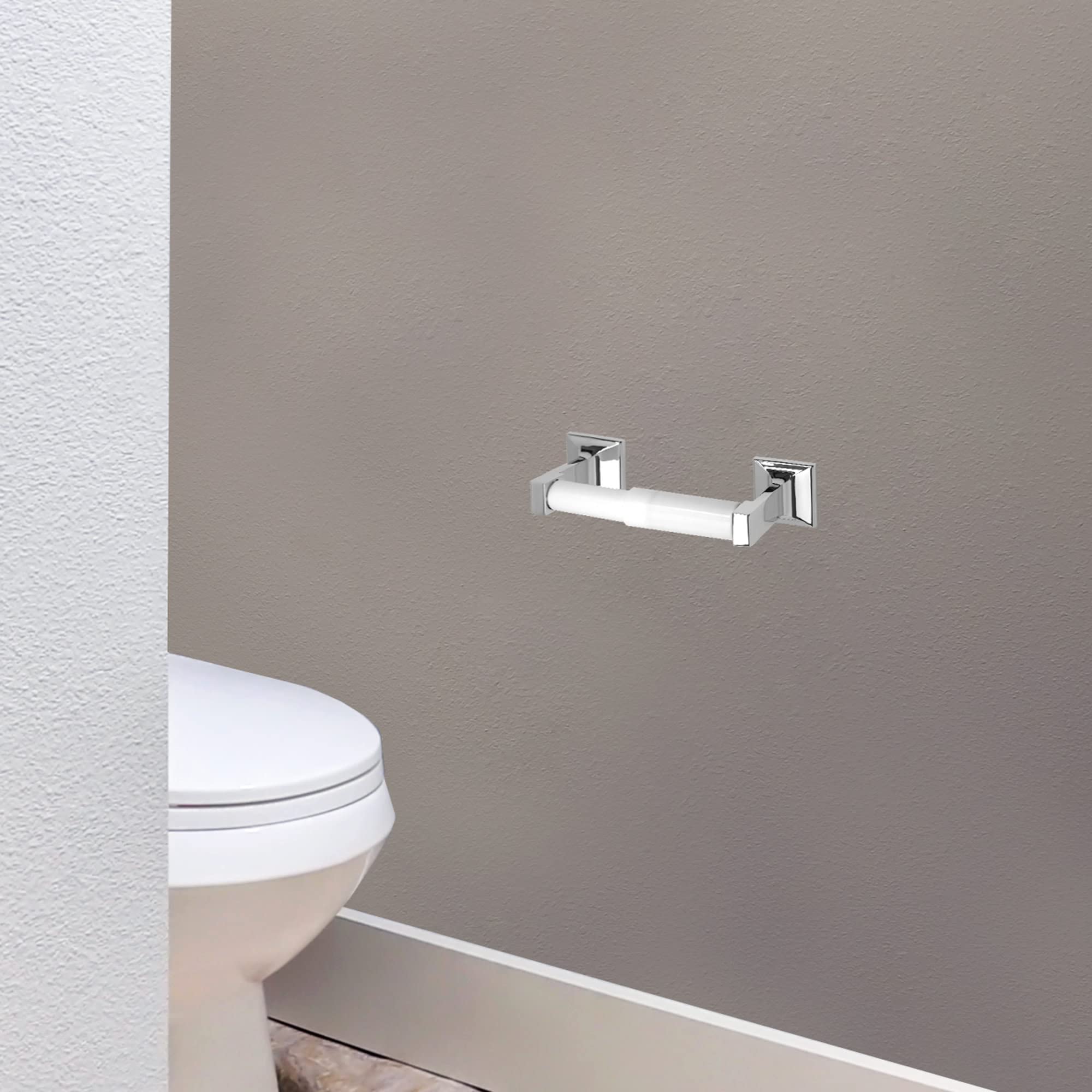 Millbridge Classic Wall-Mounted Toilet Paper Holder - Polished Chrome Bathroom Tissue Roll Holder - Perfect for Home, Hotel & Restroom Organization