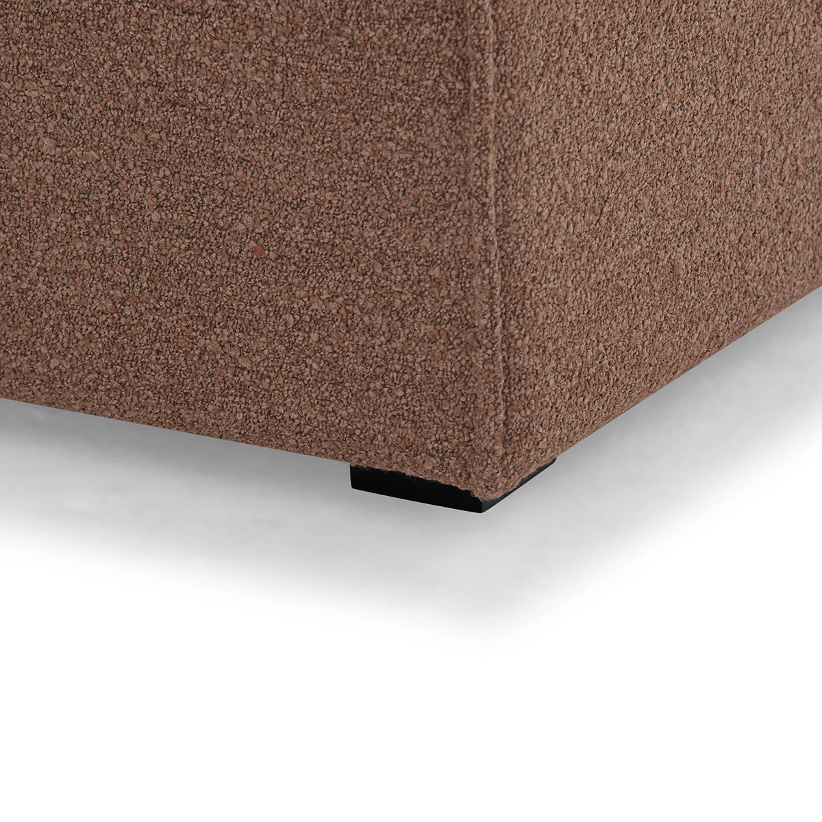 Daphne Boucle Extra Large Footrest for Office, Living Room & Bedroom - Soft Plush Ottoman Pouf with Non-Slip Bottom, Perfect for Relaxing, Reading & Nursing (Beige)