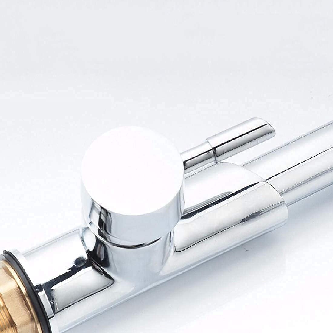 Cold & Hot Water Mixer Kitchen Faucet with Spring Pull - High Pressure Vegetable Sink Basin Faucet for Modern Home Kitchen (Ideal for Washing Dishes, Vegetables & Food Prep)