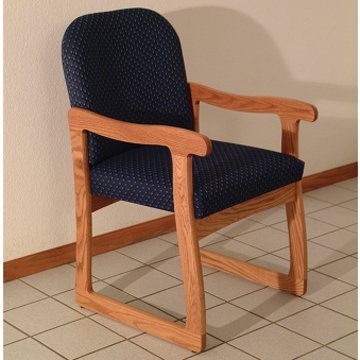 FixtureDisplays® Prairie Guest Chair - Modern Wooden Dining Chair with Upholstered Seat, Comfortable and Stylish for Home, Restaurant, or Office Use