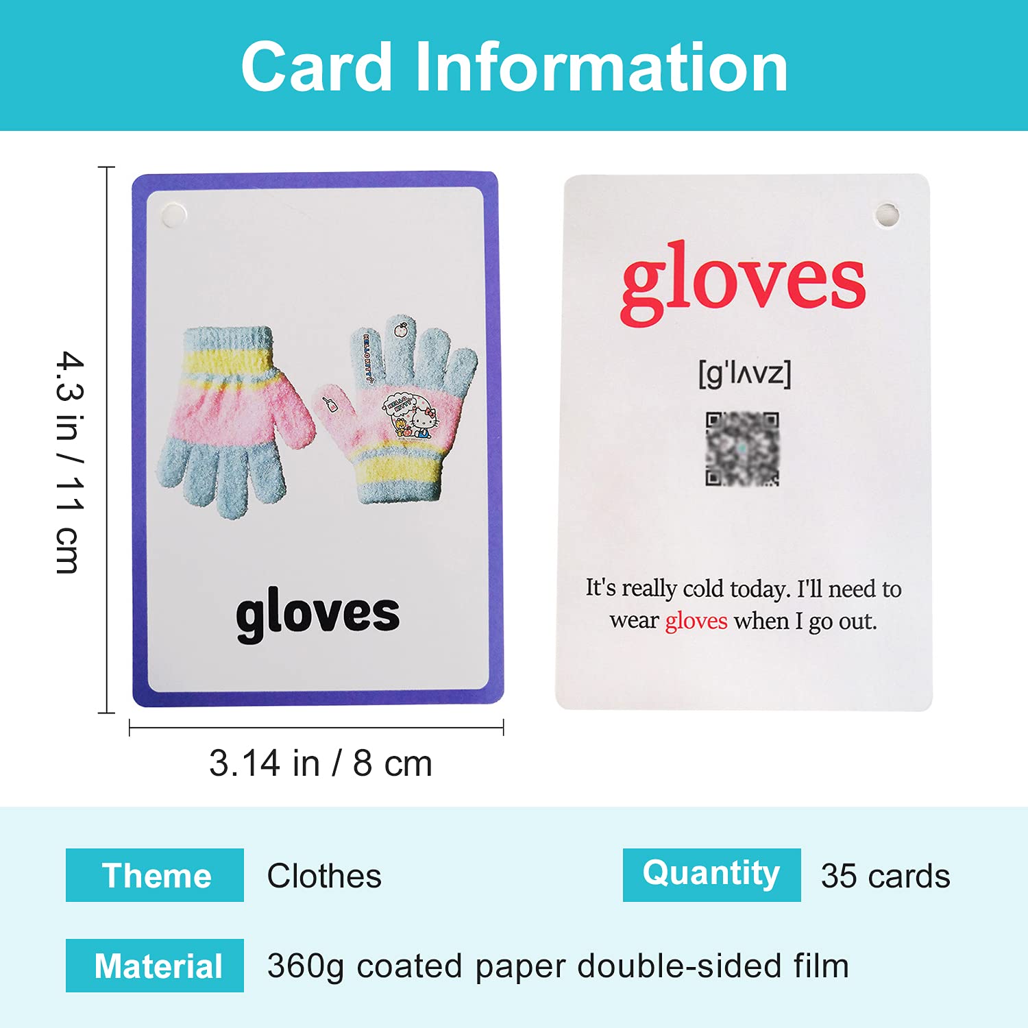 Lilias Educational Flash Cards for Toddlers - 35-Piece Preschool Learning Set (4.3x3.14 Inch) - Perfect for Homeschooling, Kindergarten & Early Childhood Development - Great for Vocabulary Building, Alphabet Practice & Interactive Learning Activities