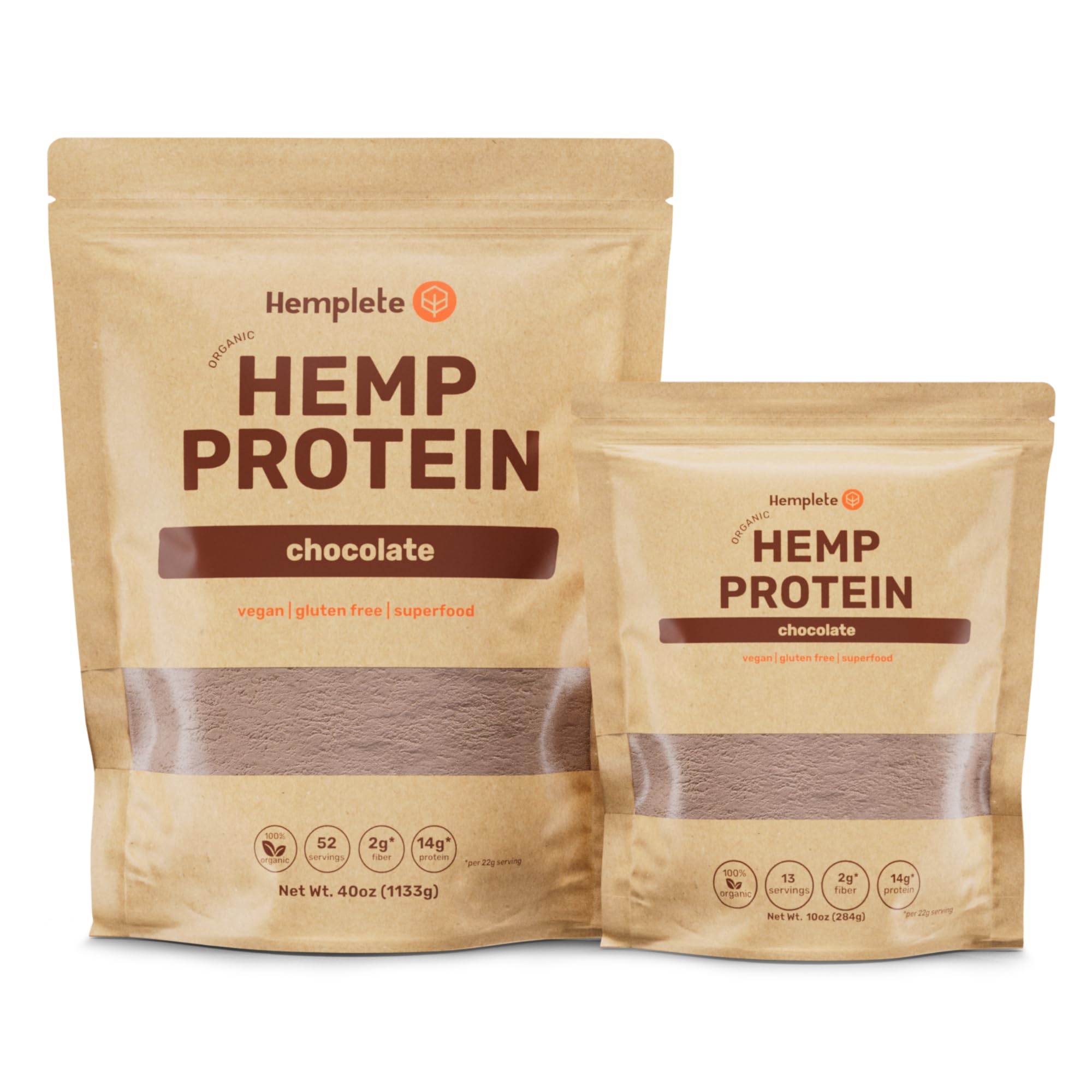 Organic Hemp Vegan Protein Powder for Heart & Brain Health - Chocolate Flavor, 10oz | Plant-Based Protein Shake for Muscle Building, Recovery & Digestion | 9 Essential Amino Acids | Perfect for Post-Workout, Breakfast Smoothies & Healthy Lifestyle