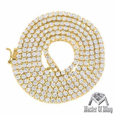 Men's Tennis Link Style Yellow Gold Plated Necklace - Elegant & Durable Jewelry for Casual Wear, Date Nights & Gifts