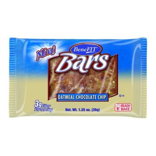 Readi Bake Benefit Oatmeal Chocolate Chip Snack Bars - 1.25oz (96 Count) | Healthy Breakfast & On-the-Go Snacks for Kids & Adults | Perfect for School Lunches, Office Snacks & Travel