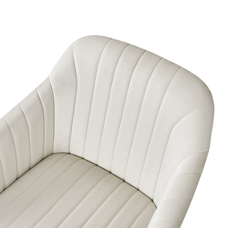 Theo Modern Velvet Office Chair with Tufted Back - Ergonomic Desk Chair for Home & Office Workspace, Comfortable Computer Gaming Chair for Long Hours Sitting