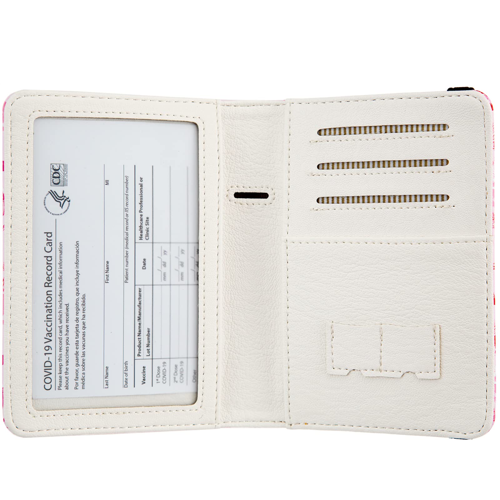 RFID Blocking Passport & Vaccine Card Holder for Travel - Eiffel Tower Design