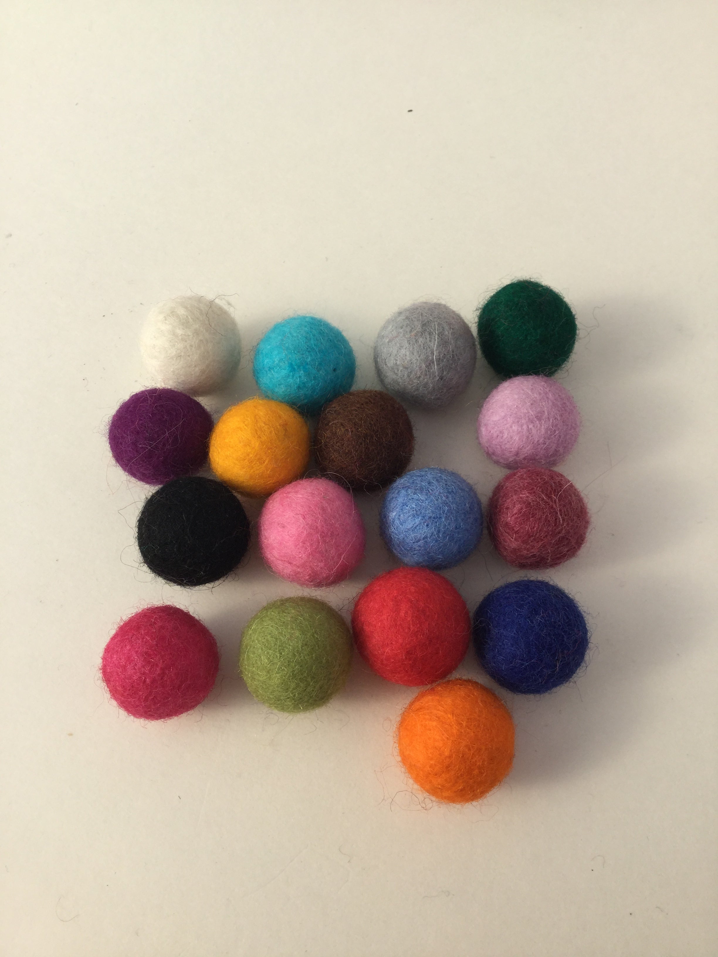 Colorful Wool Felt Balls for DIY Crafts, Home Decor, and Kids' Activities - Perfect for Garland, Ornaments, and Sensory Play