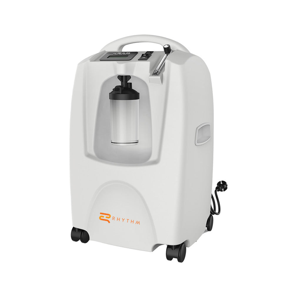 LM5BA 5L Medical Oxygen Concentrator Machine for Home Use - Portable Oxygen Therapy Device for COPD, Sleep Apnea & Respiratory Support - Quiet Operation with Wheels & Handle
