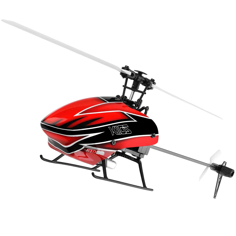 WLTOYS XKS K110s RC Helicopter - 2.4G 6CH 3D/6G System, Brushless Motor, BNF Quadcopter Drone for Kids & Adults - Perfect for Indoor Flying, Backyard Fun & Beginner RC Training (K110S 3B)