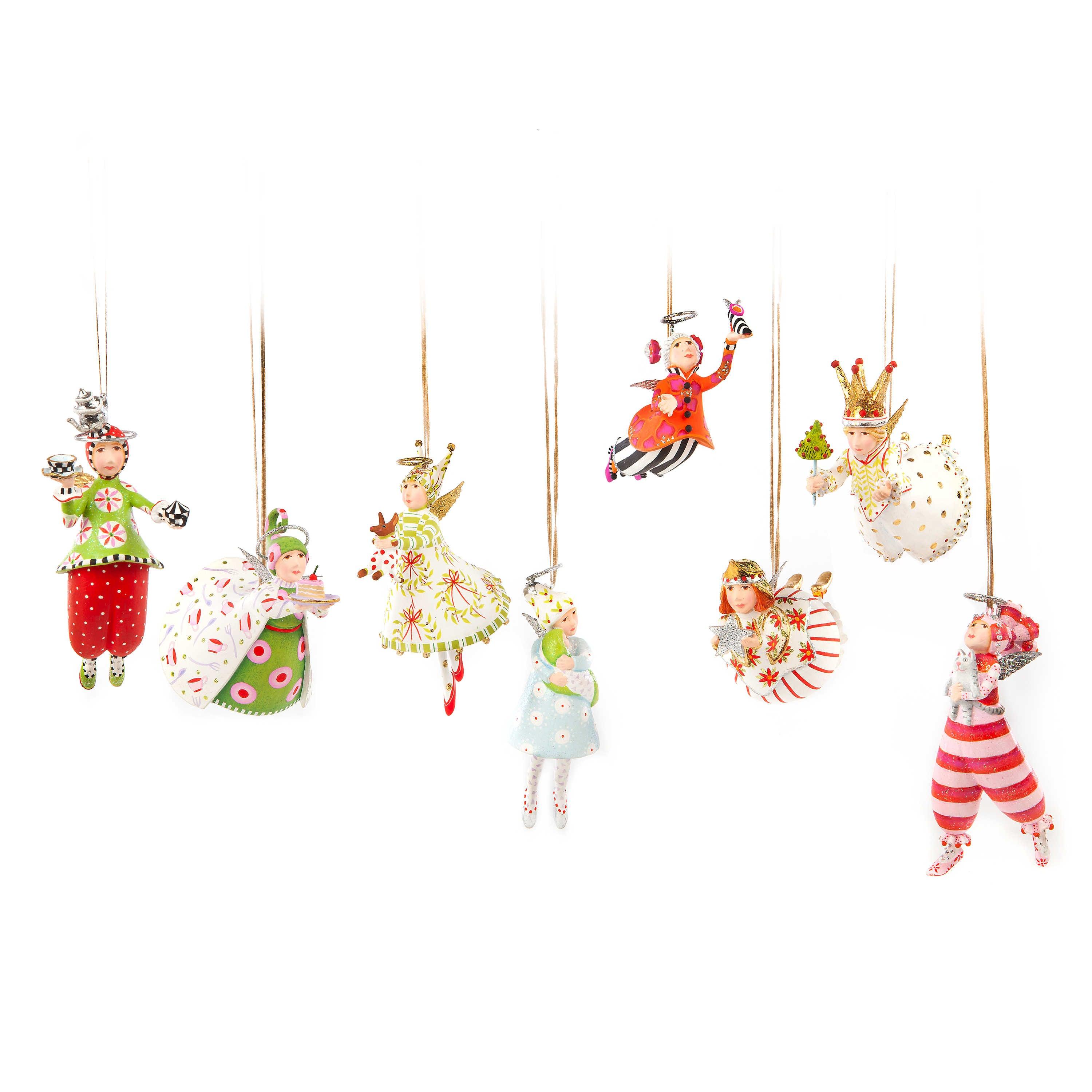 Patience Brewster Angel Mini Ornament Set - Handcrafted Christmas Tree Decorations for Holiday Home Decor, Gift Giving & Festive Celebrations