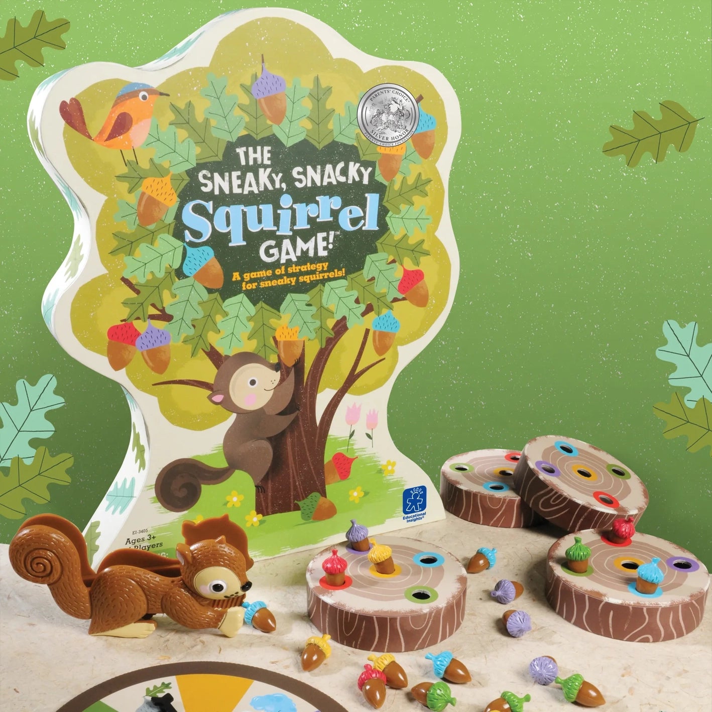 The Sneaky, Snacky Squirrel Game - Fun Educational Board Game for Kids Ages 3+ - Develops Fine Motor Skills & Color Matching - Perfect for Family Game Night & Preschool Learning Activities