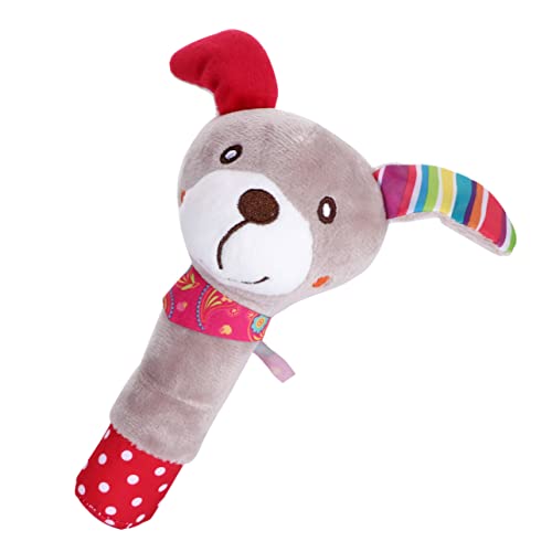 Vaguelly Plush Puppy Toy - Hand Rattle & Teether for Infants - Baby Developmental Toy for Girls