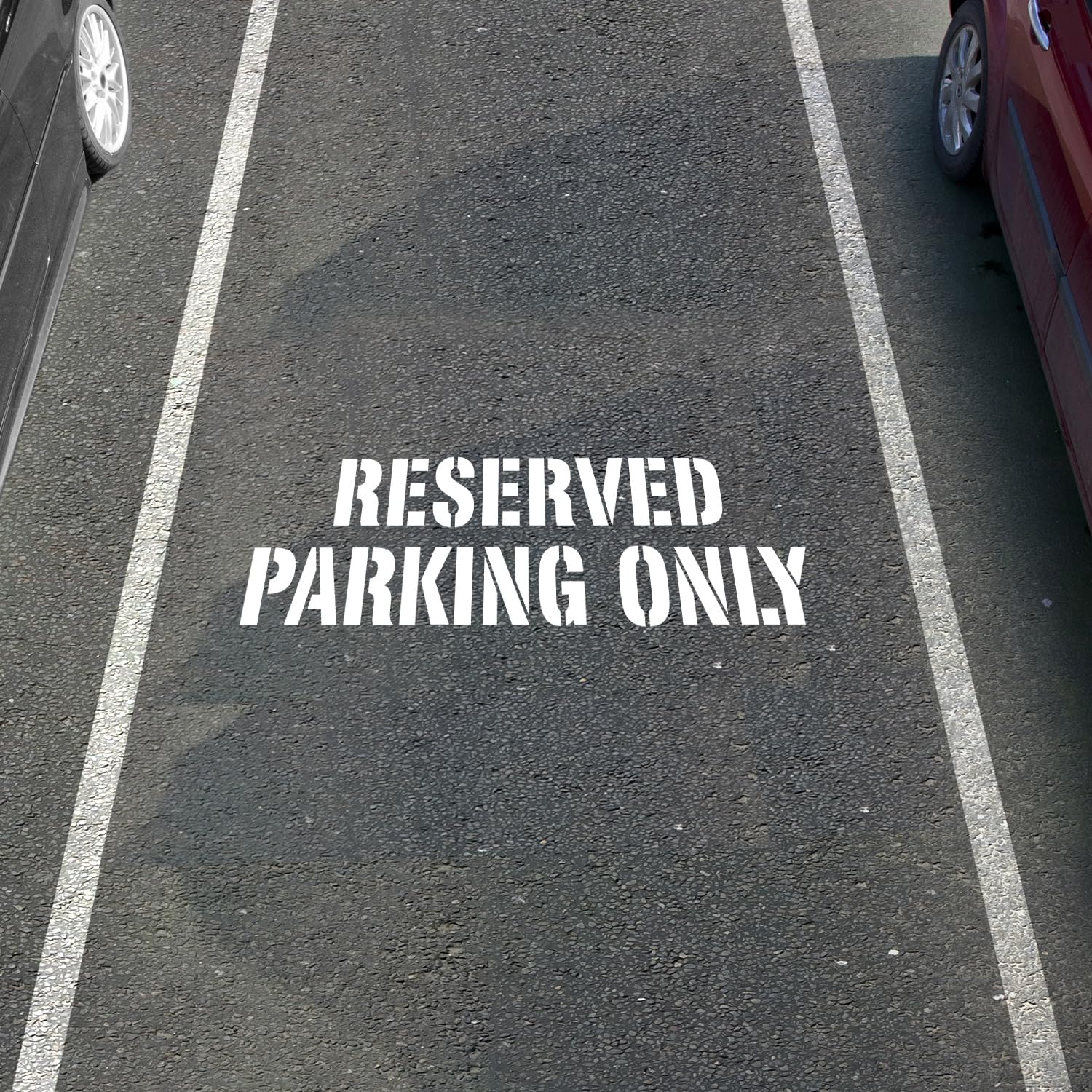 SmartSign 'Reserved Parking Only' Reusable Plastic Stencil - 24
