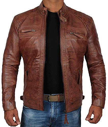Johnson - Tan Brown Leather Jacket