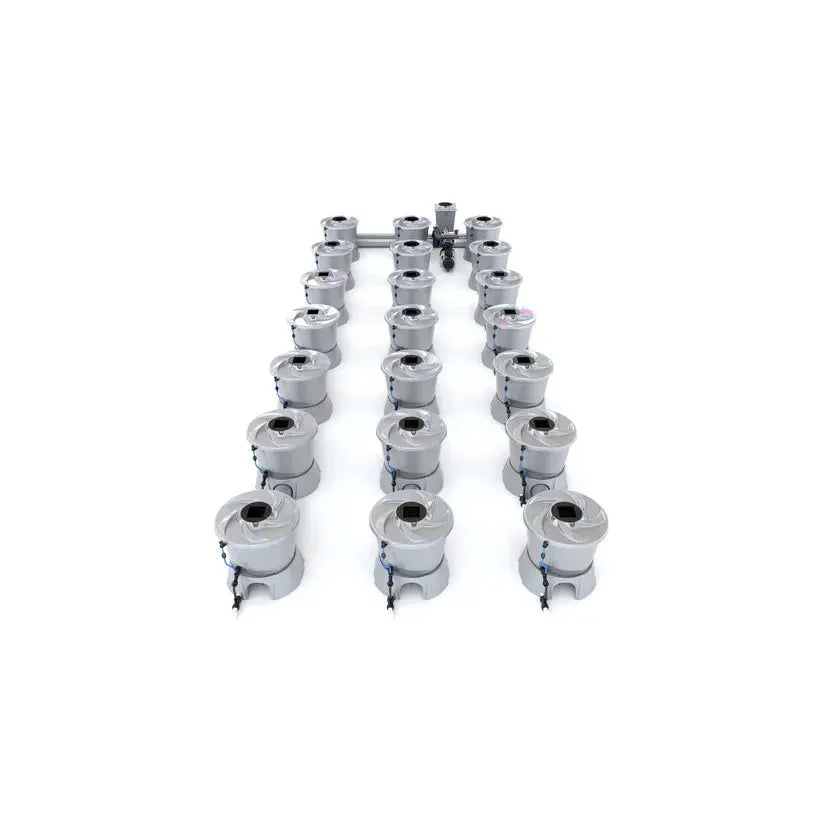 Alien Hydroponics V System DWC - 21 Pot 3 Row Deep Water Culture Hydroponic Growing Kit for Indoor Plants, Herbs & Vegetables | Perfect for Home Gardening, Greenhouse & Urban Farming