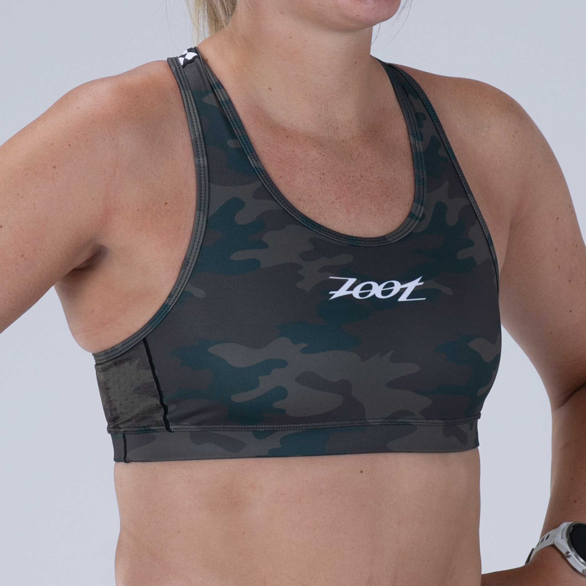 Women's Ltd Tri Bra Cali Camo - High-Performance Sports Bra for Yoga, Running & Gym Workouts