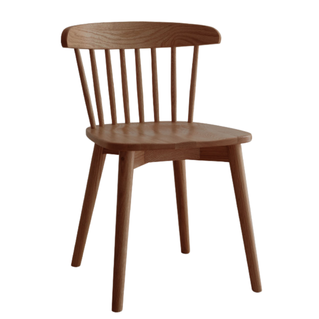 18.7x16.5x27.6 inch/ 47.5x42x70сm/ Rich Dark Walnut color / 4 pcs Black walnut Windsor Chair