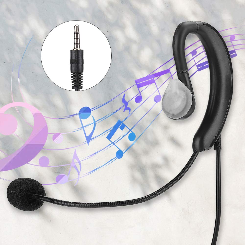 Earhook Microphone with Noise Cancelling - Mobile Phone Headset for Tablet, Conference Calls, Gaming & Chatting | Perfect for Online Meetings, Streaming & Remote Work