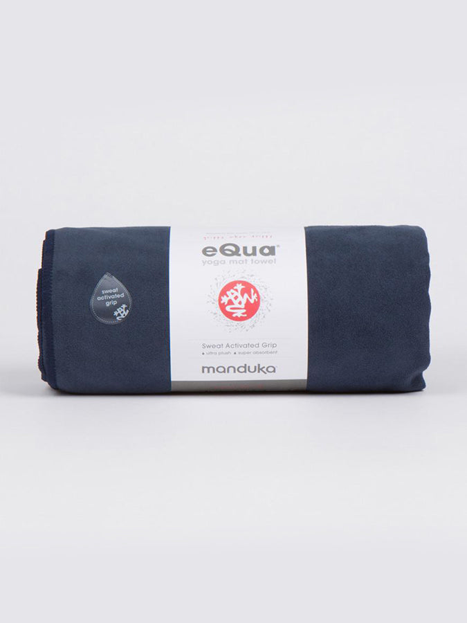 Manduka eQua Yoga Mat Towels - Non-Slip, Absorbent & Eco-Friendly for Hot Yoga, Pilates & Workouts - Perfect for Home & Studio Use