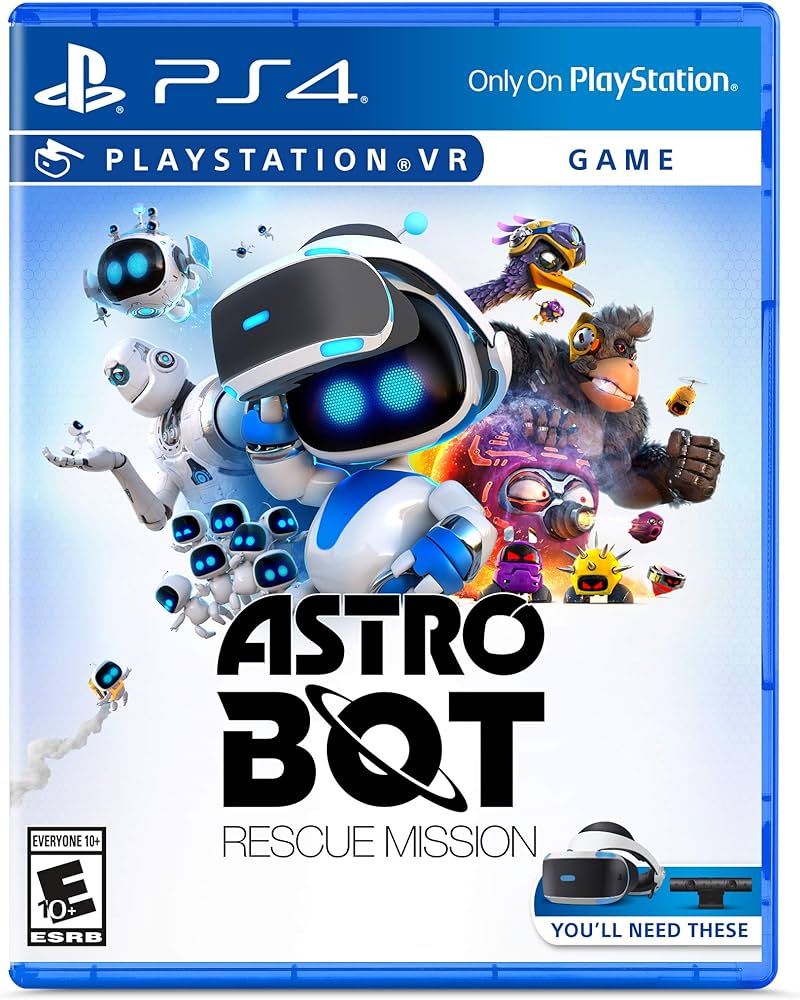 Astro Bot Rescue Mission - Complete in Box (CIB) for PlayStation 4 - VR Platformer Adventure Game | Perfect for Family Fun & VR Gaming Enthusiasts