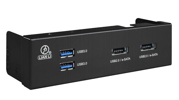 Lian Li BZ-U07B USB 3.0 & eSATA Combo Port Hub - High Speed Data Transfer for PC, Laptop, External HDD - Perfect for Gaming Rigs, Workstations & Home Office Setups