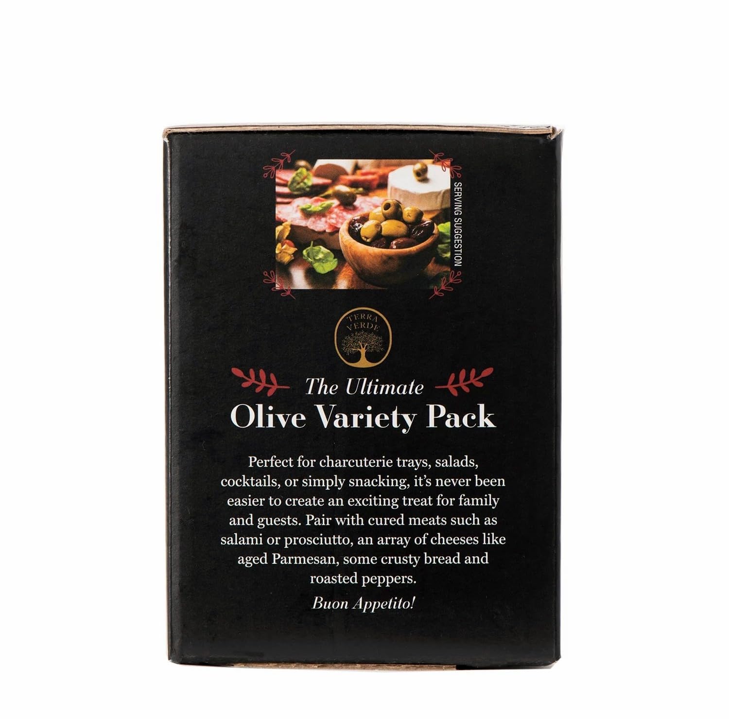 Terra Verde Premium Olive Variety Pack - 3 Types: Italian Pitted Cerignola, Greek Pitted Kalamata & Italian Castelvetrano Olives - 58.2 Oz (3Lb 10.2oz, 1.65 kg) - Perfect for Charcuterie Boards, Antipasto Platters & Gourmet Cooking