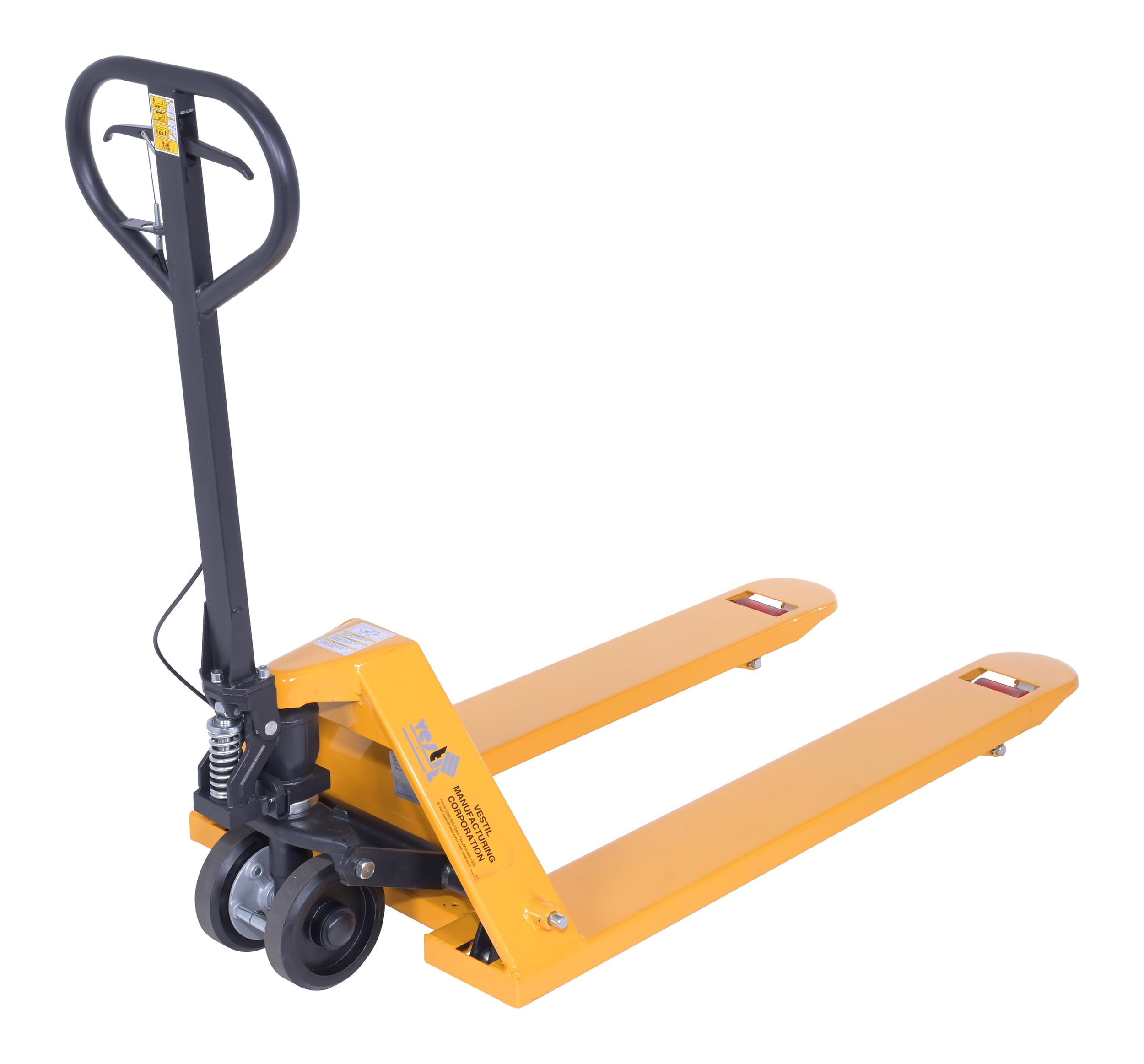 Vestil PM5-2748-DMHB Electric Pallet Jack with Dead Man Hand Brake - 5500 lb Capacity, 48