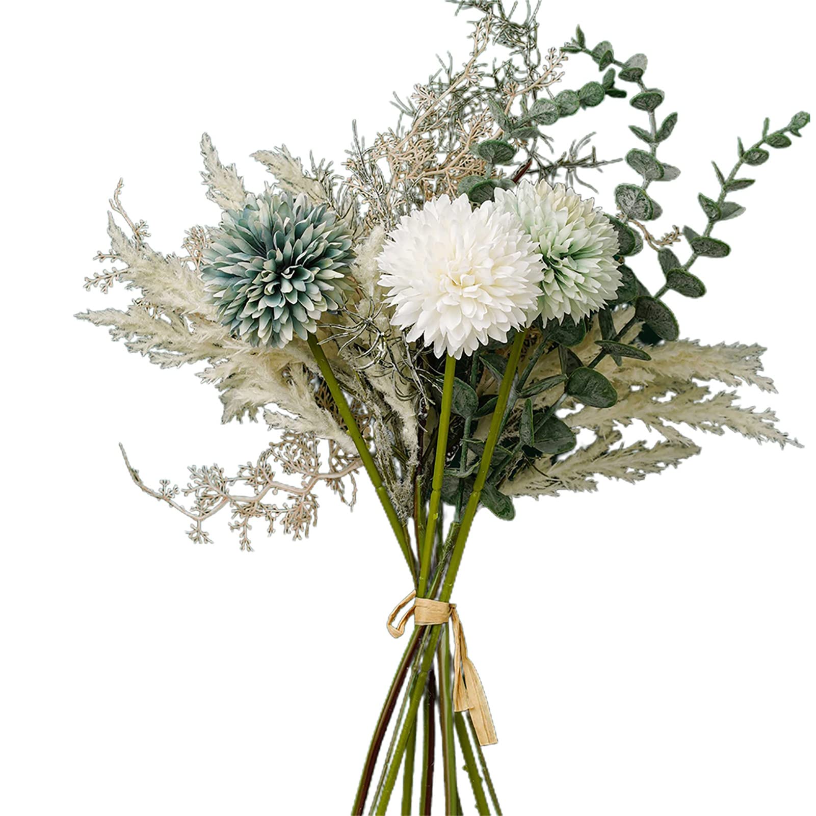 Kasituny Artificial Flower Bouquet - Realistic Fake Flowers for Home Decor, Non-Withering Fabric Floral Arrangement, Vibrant Decorative Plants for Living Room, Wedding, Office & Party Decorations