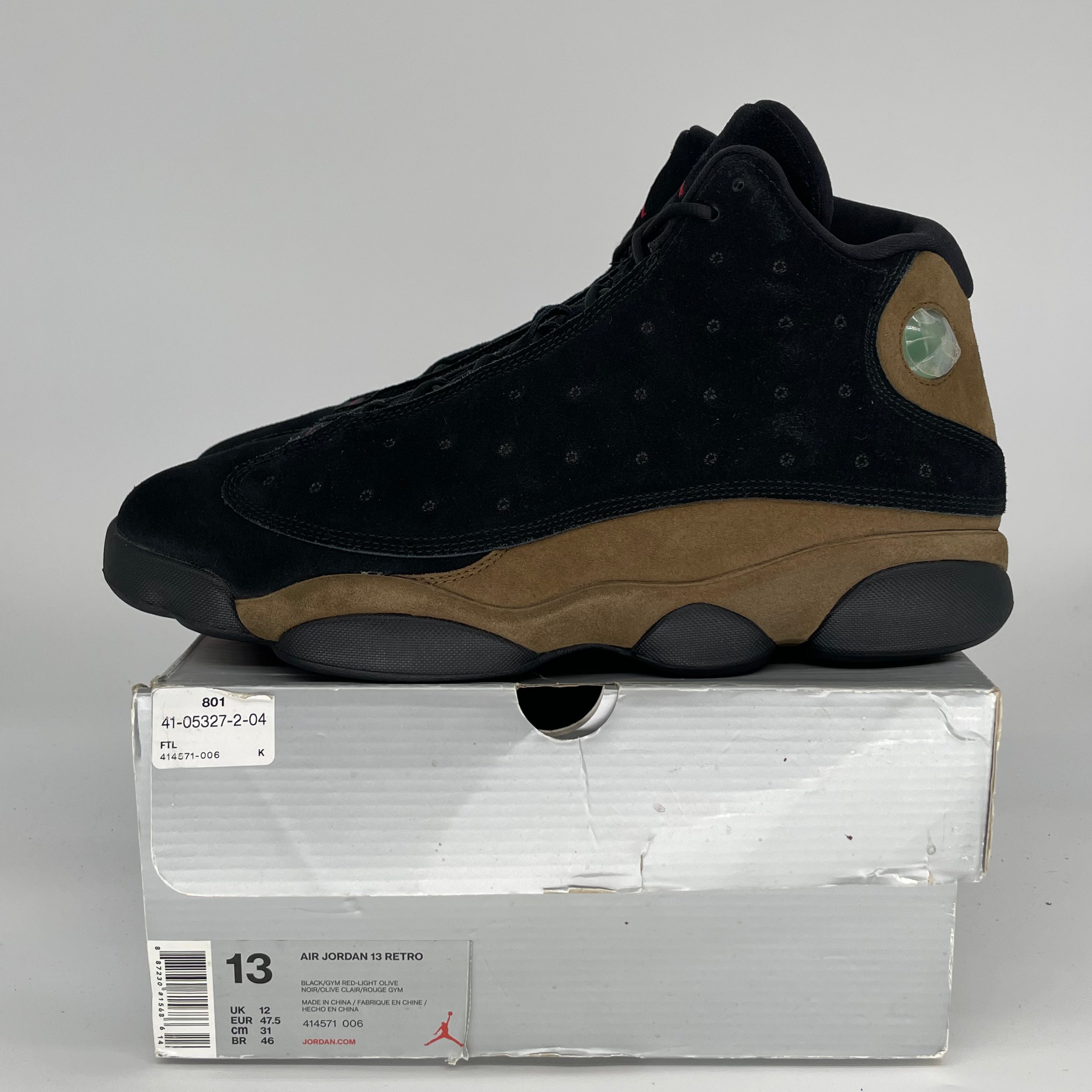 Original: AIR JORDAN 13 OLIVE SIZE 13 414571 006   Optimized: **Air Jordan 13 Retro 