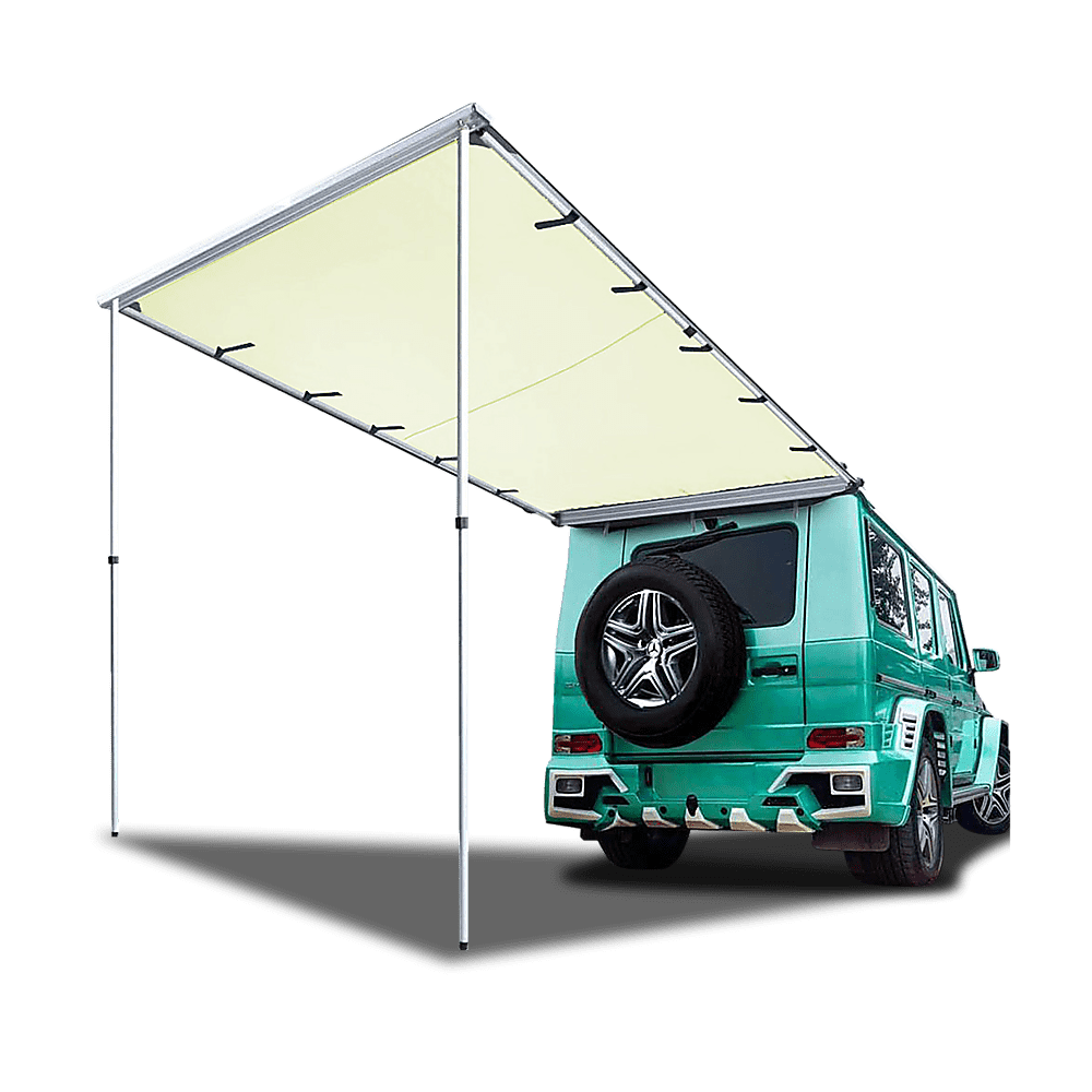 1.4m x 2m Universal Car Side Awning Roof - Waterproof UV Protection for SUVs, Trucks & Camping - Perfect for Outdoor Adventures, Beach Trips & Tailgating