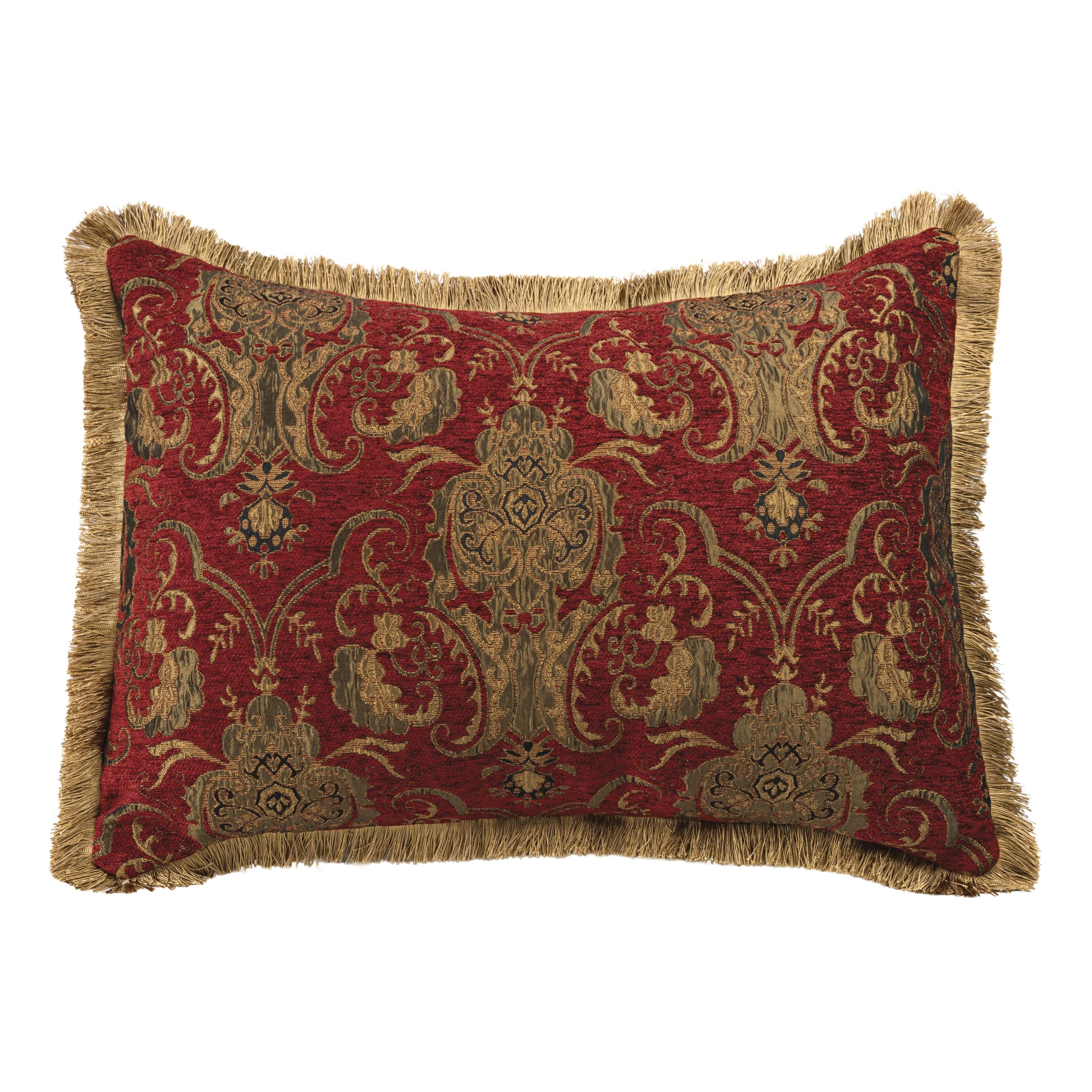 Sherry Kline Luxury Floral King Size 6-Piece Comforter Set with Bed Skirt, 2 Shams & 2 Pillowcases - Red China Art Bedding Collection | Perfect for Master Bedroom, Guest Room & Stylish Home Decor